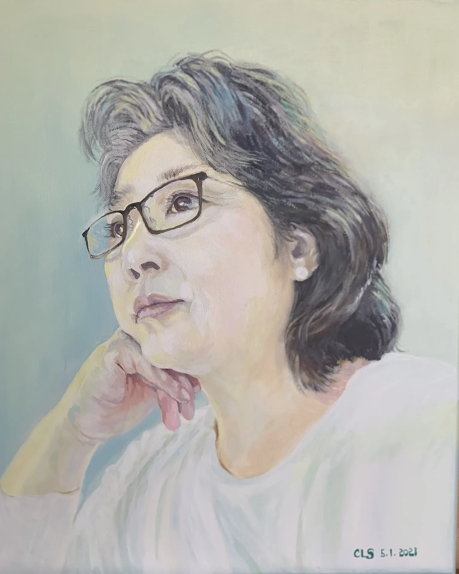 Connie Straub portrait painting