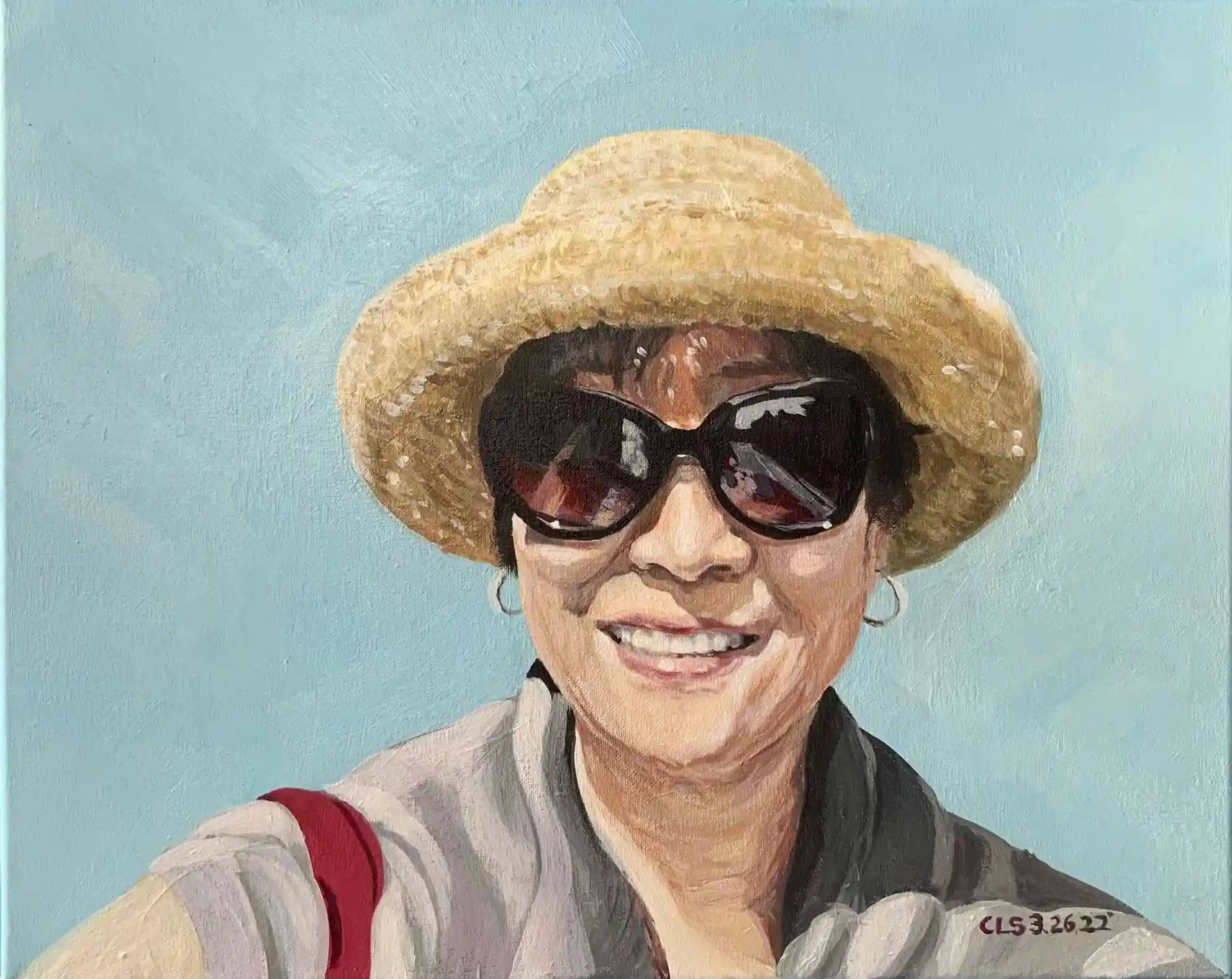 Connie Straub portrait painting
