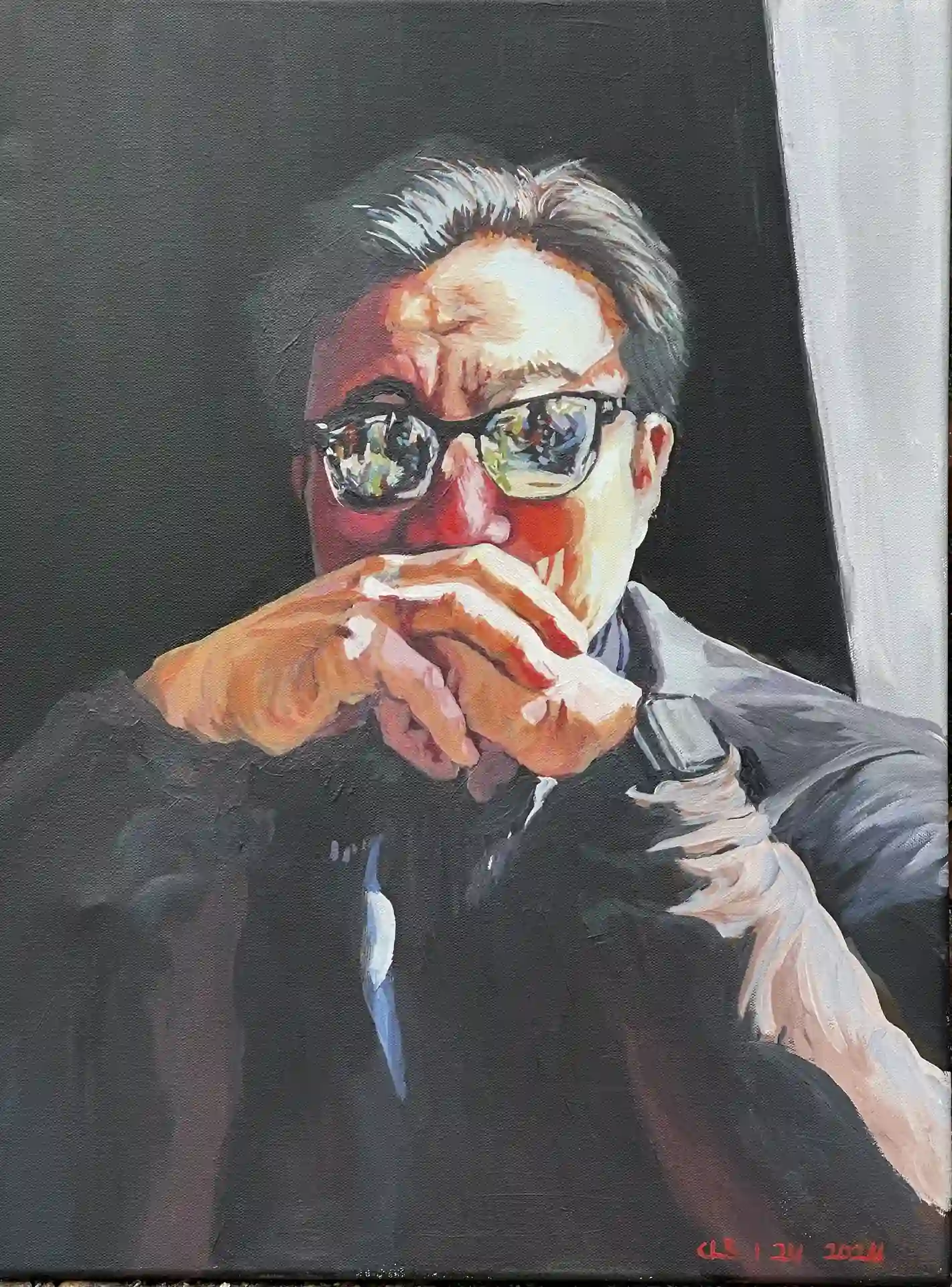 Connie Straub portrait painting