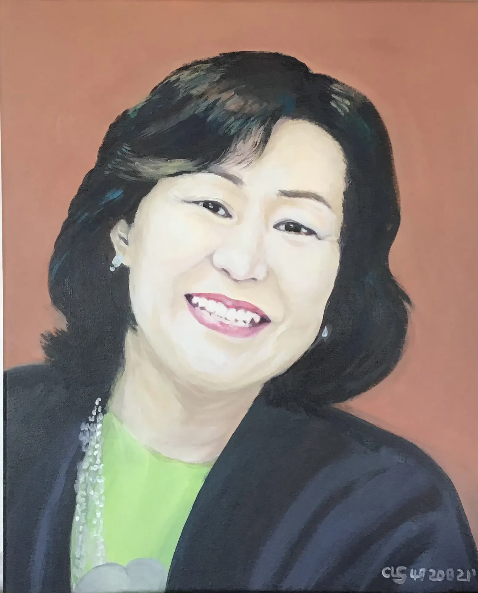 Connie Straub portrait painting